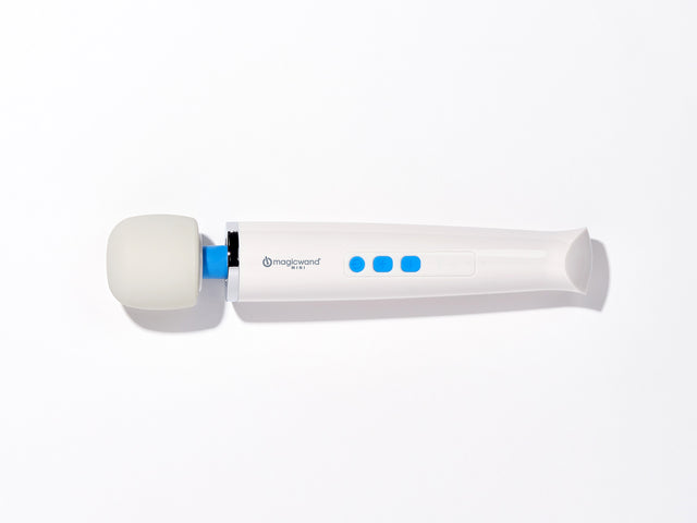 Magic Wand Mini Rechargeable Wand Vibrator — White, 9.6 in - HV-135