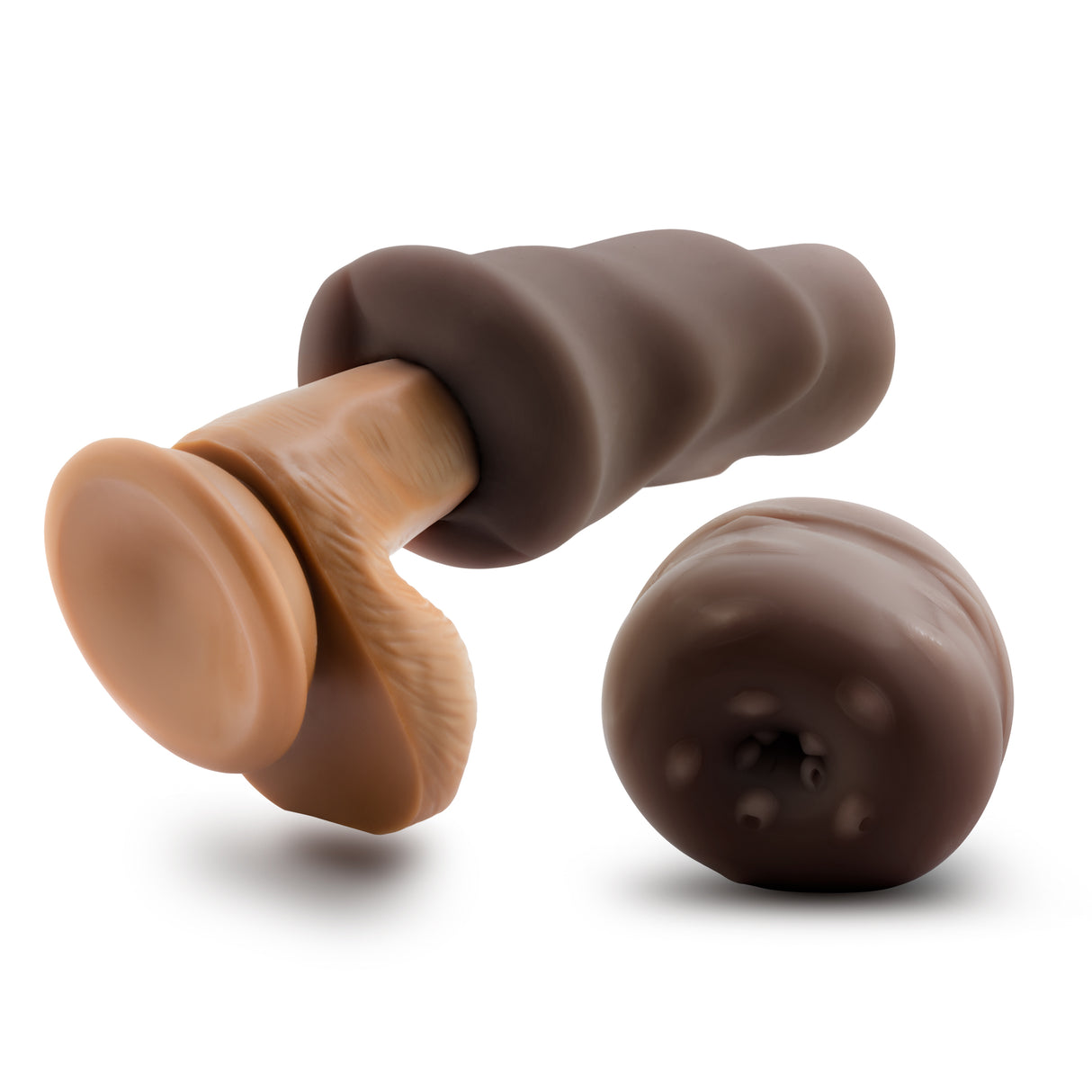 Blush Nicole's Rear Palm-Size Stroke Sleeve — Chocolate, 5 in - BL-08526