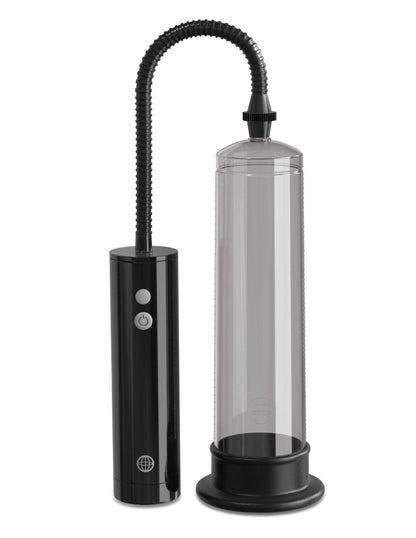 Pump Worx Beginners Rechargeable Auto Vac Kit - Smoke / Black by Pipedream