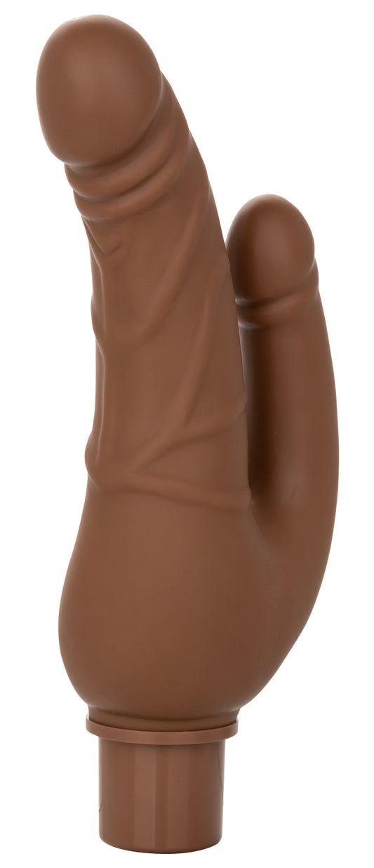 CalExotics Power Stud Over & Under Rechargeable Vibrator, Brown - SE0842503