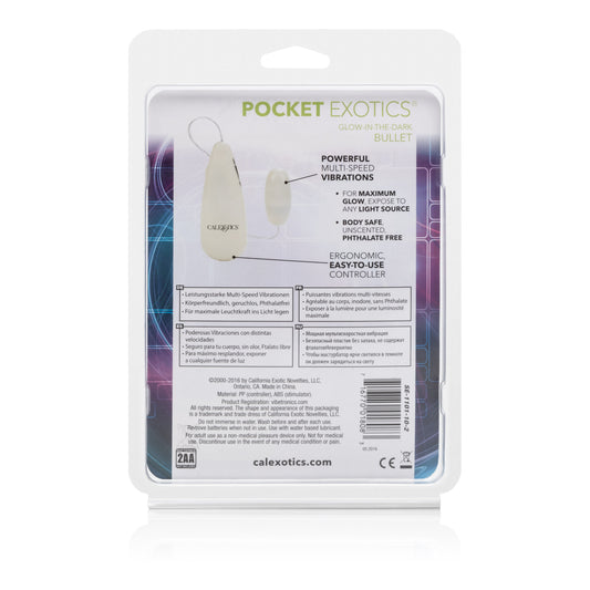CalExotics Glow-in-the-Dark Pocket Vibrating Bullet - SE1101102