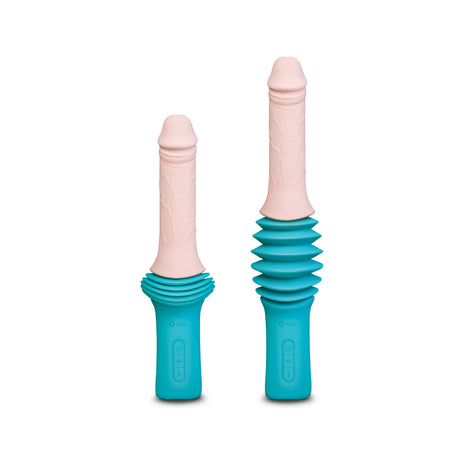 b-Vibe Realistic Thrusting Dildo Machine — 6.5 in, Suction Base - BV7889