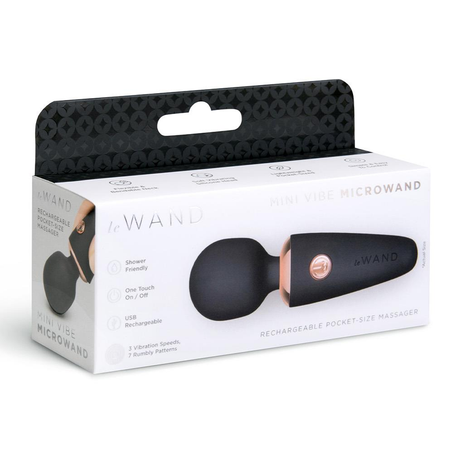LE Wand Mini MicroWand Pocket Vibrator — Black - LW7971