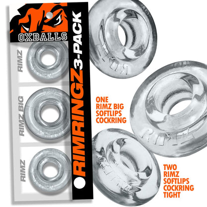 Rimringz Multi Size 3-Pack Clear by OXBALLS