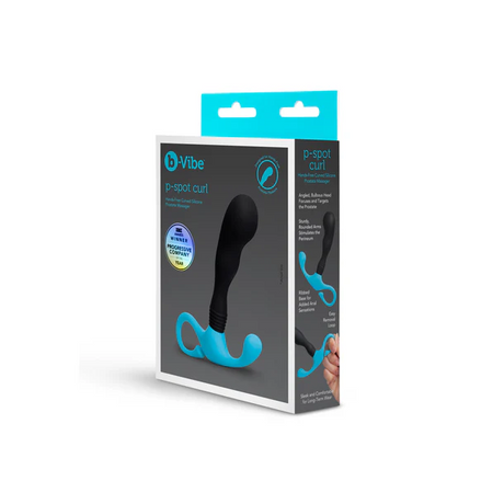b-Vibe P-Spot Curl Hands-Free Silicone Prostate Massager - BV7810