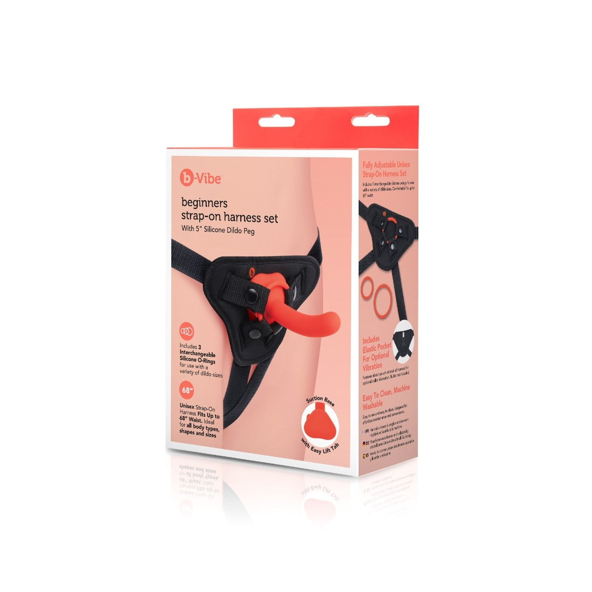 b-Vibe Beginners Strap-On Harness Set with 5" Silicone Dildo - BV5380