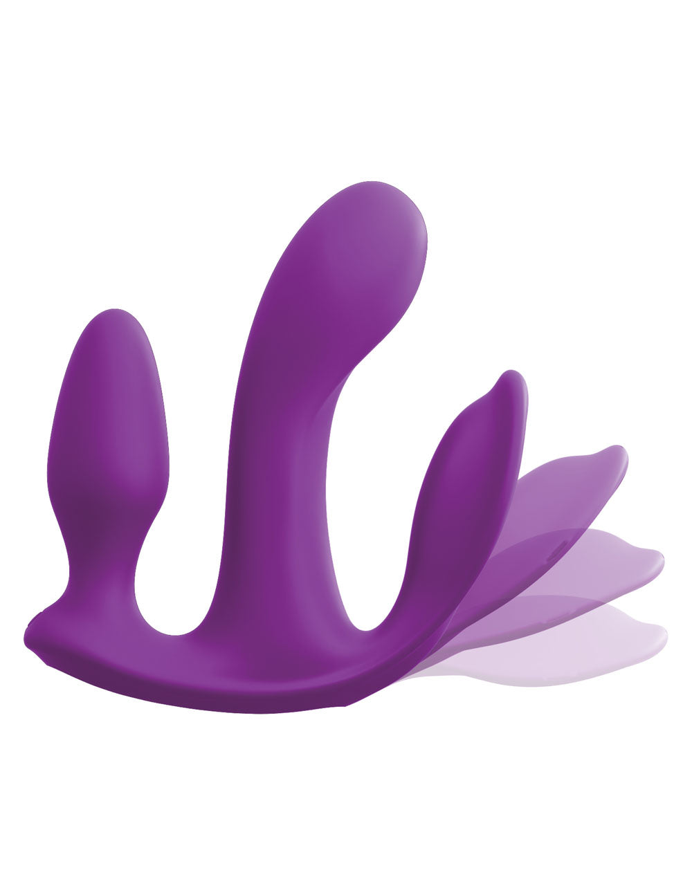 Threesome Total Ecstay Silicone Vibrator - Purple by Pipedream