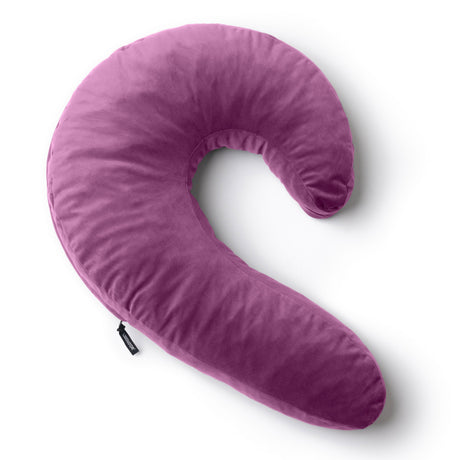 Liberator Lune Side Snuggle Pillow with Palm Vibrator, Purple - L3674