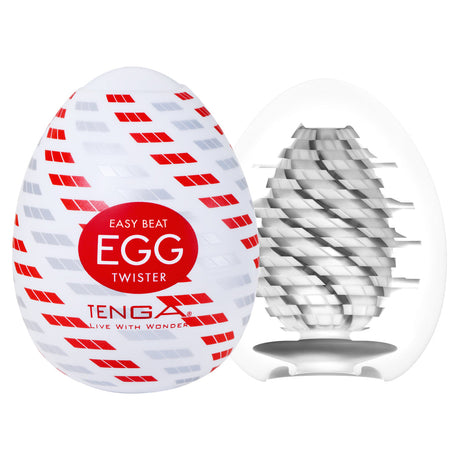 Tenga Egg Standard Twister Stroker — 180° Spiral Ribs - TN216S