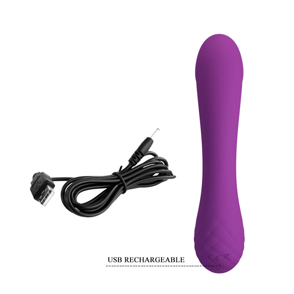Pretty Love Doreen Rechargeable G-Spot Rabbit Vibrator, 6.89 in - BI-014666-1