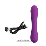 Pretty Love Doreen Rechargeable G-Spot Rabbit Vibrator, 6.89 in - BI-014666-1