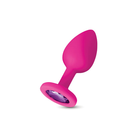 Gemma Purple Gem Pink Silicone Plug - Large