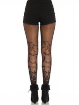 Leg Avenue Bat Wing Sheer Tights Black OS - LA-7738