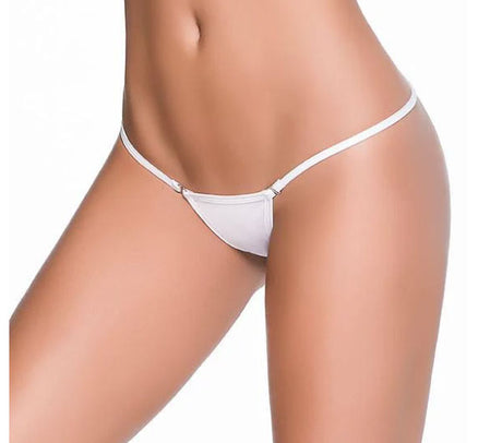 Mapale Clip Y-Back Thong — White, Small/Medium - GE-1092WHTSM