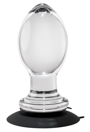 Evolved Novelties Crystal Ball Clear Anal Plug, 4" Insertable - GX-BP-1034-2
