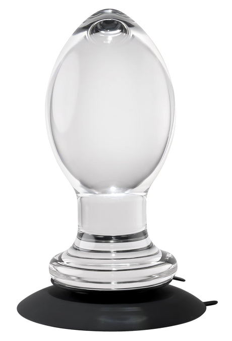 Evolved Novelties Crystal Ball Clear Anal Plug, 4" Insertable - GX-BP-1034-2