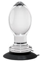 Evolved Novelties Crystal Ball Clear Anal Plug, 4" Insertable - GX-BP-1034-2