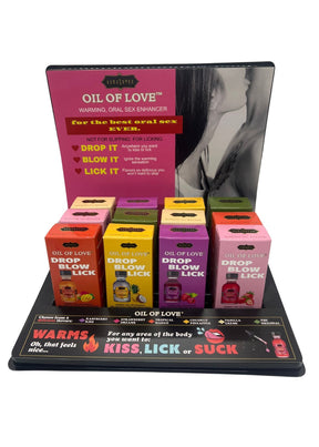 Kama Sutra Oil of Love — Be the Dessert 12-Unit Display with 6 Testers (.75 fl oz) - KS12009