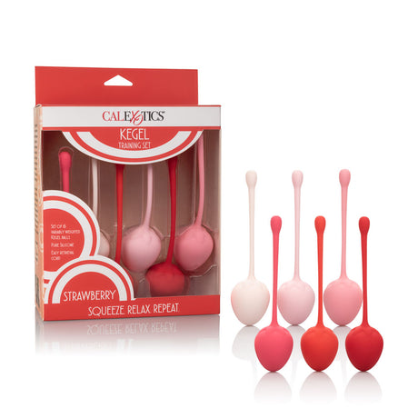 CalExotics Strawberry 6-Piece Kegel Training Set - SE1290203