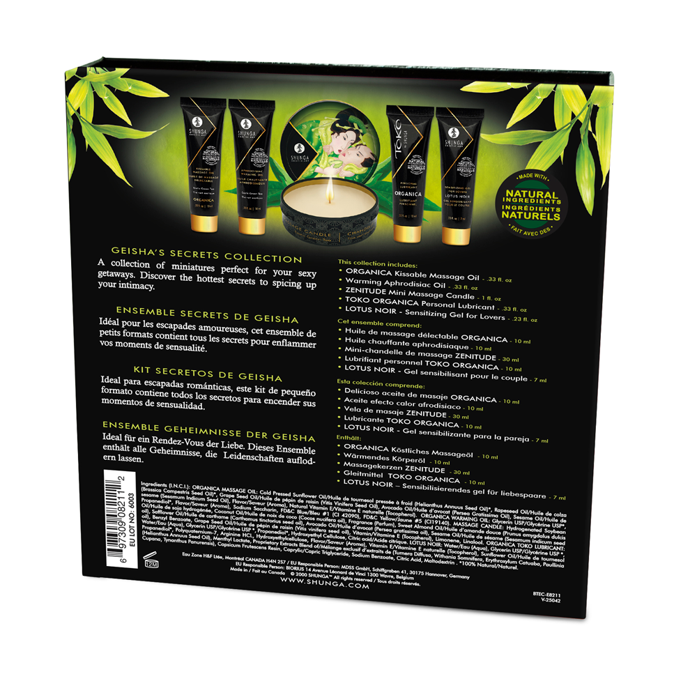 Geisha's Secrets Gift Set - Organica - Exotic Green Tea by Shunga