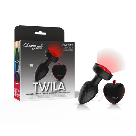 Viben Twila Light-Up Rotating Vibrating Anal Plug with Remote - VB-CC9160