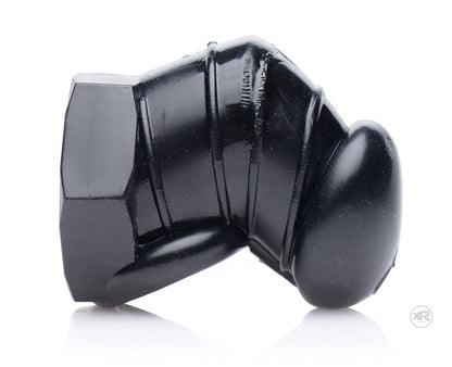 Master Series Detained - Black Restrictive Chastity Cage by XR Brands