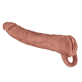 Nasstoys Great Extender 2-in-1 9-inch Extender & Masturbator, Brown - NW3348