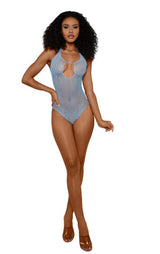 Dreamgirl Ashley Teddy — One Size, Arctic Blue - DG-14315ABOS