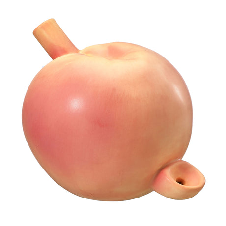 Fashioncraft Peach Pipe — Ceramic Novelty Pipe, 4 3/4" x 4" x 3 1/2" - FC-82526