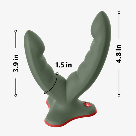 Fun Factory RYDE Dildo — Ridges with Harness-Friendly Suction Base - FN454WO