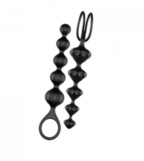 Satisfyer Love Beads Anal Beads Set of 2 — Black - SAT-SATBDSBLK
