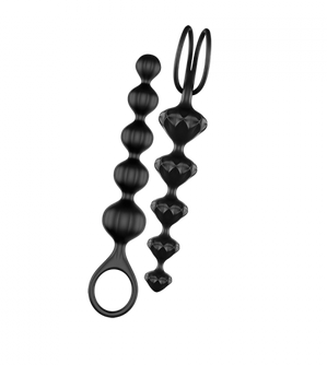 Satisfyer Love Beads Anal Beads Set of 2 — Black - SAT-SATBDSBLK