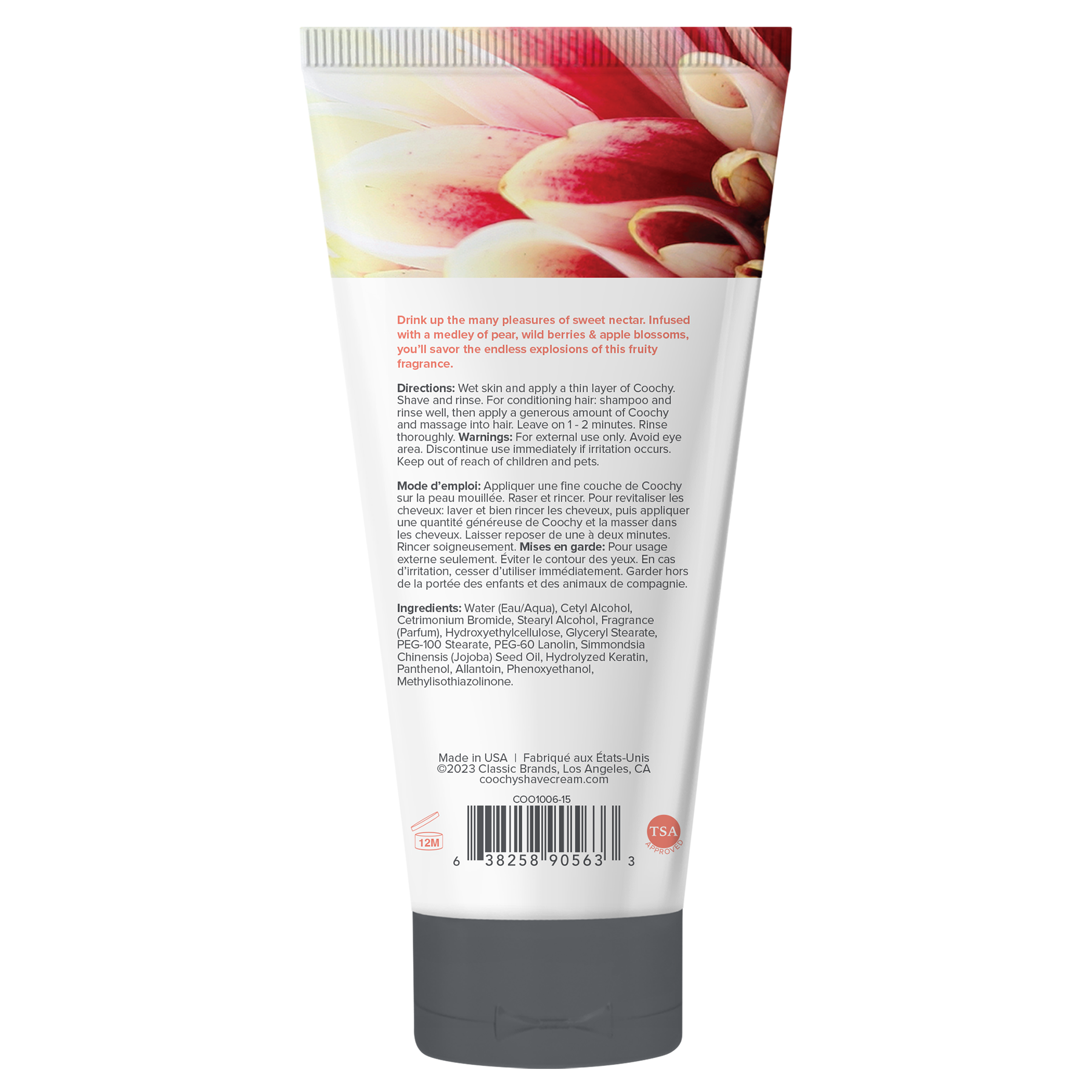 Coochy Shave Cream - SWEET NECTAR tube .5oz | 15mL by Coochy