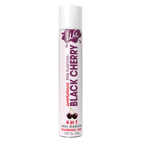 Wet Black Cherry Flavored Warming Lubricant — 1 fl oz - WT4453