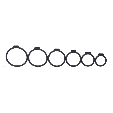 Tantus Silicone O-Ring Harness Set — 6 Sizes - TS893