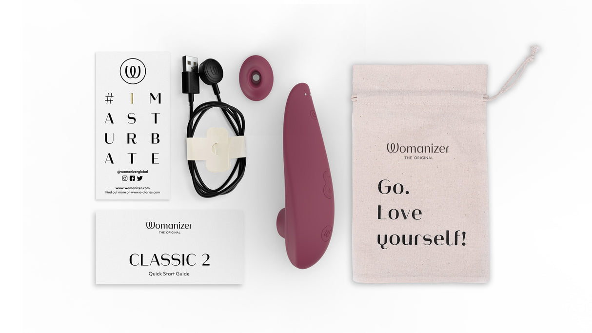 Womanizer Classic 2 Clitoral Stimulator — Bordeaux - WZ5587