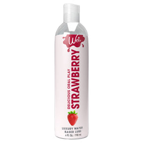 Wet Strawberry Flavored Personal Lubricant, 4 fl oz (118 ml) - WT5251