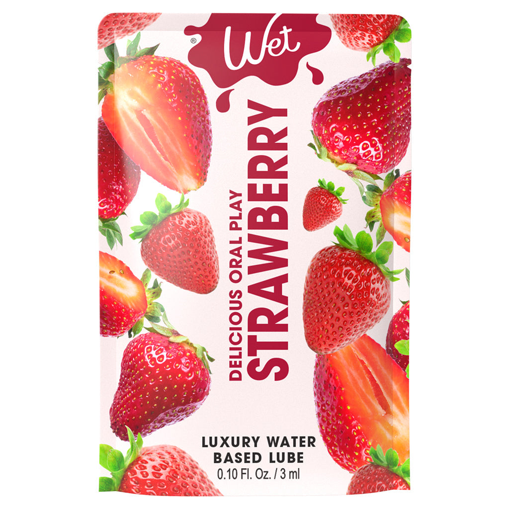 Wet Strawberry Flavored Personal Lubricant — 0.10 fl oz (3 ml) - WT6043