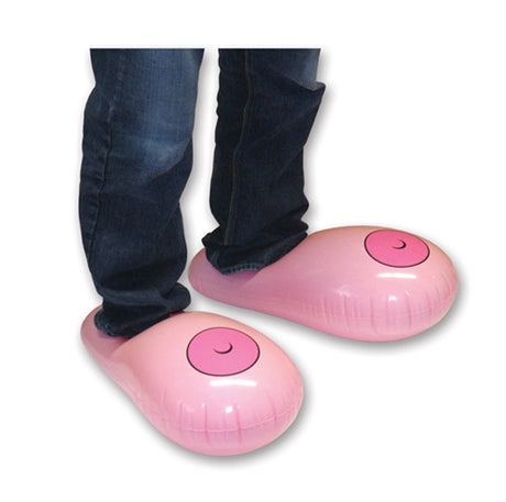 Ozze Creations Inflatable Boobie Slippers — 20-Inch Novelty Slippers - OZ-SLIP-04