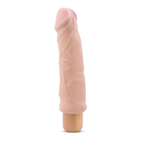 Blush X5 Plus Hard-On Vibrating Dildo — 9.25 in, Natural - BL-52203