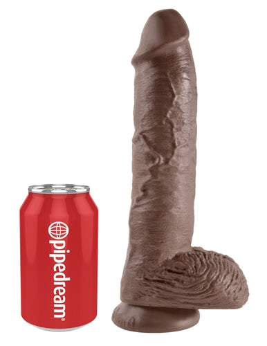 King Cock 10-Inch Cock With Balls - Brown by Pipedream