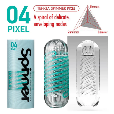 Tenga Spinner 04 PIXEL Stroker with Sample Lubricant - TN504