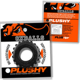 OXBALLS Plushy Single Ring Cock Ring — Black Mica - OX-3207-BKM