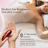 Womanizer Pro Clitoral Stimulator — Bordeaux Red - WZ6889