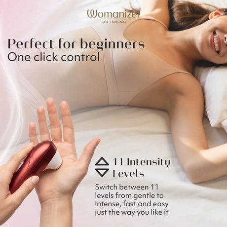 Womanizer Pro Clitoral Stimulator — Bordeaux Red - WZ6889