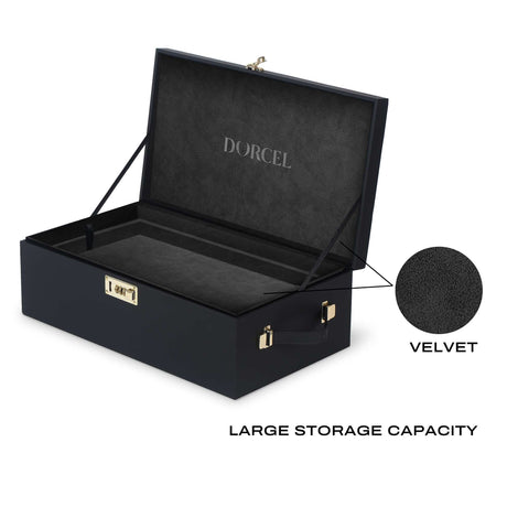 Dorcel Le Coffret Prestige Edition Storage Case — Faux Leather, Velvet-Lined, 44×25×15 cm - DL3346