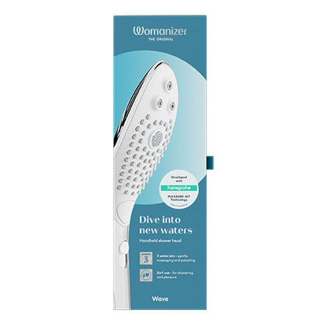Womanizer Wave Shower Head & Water Massager, Chrome - WZ2579