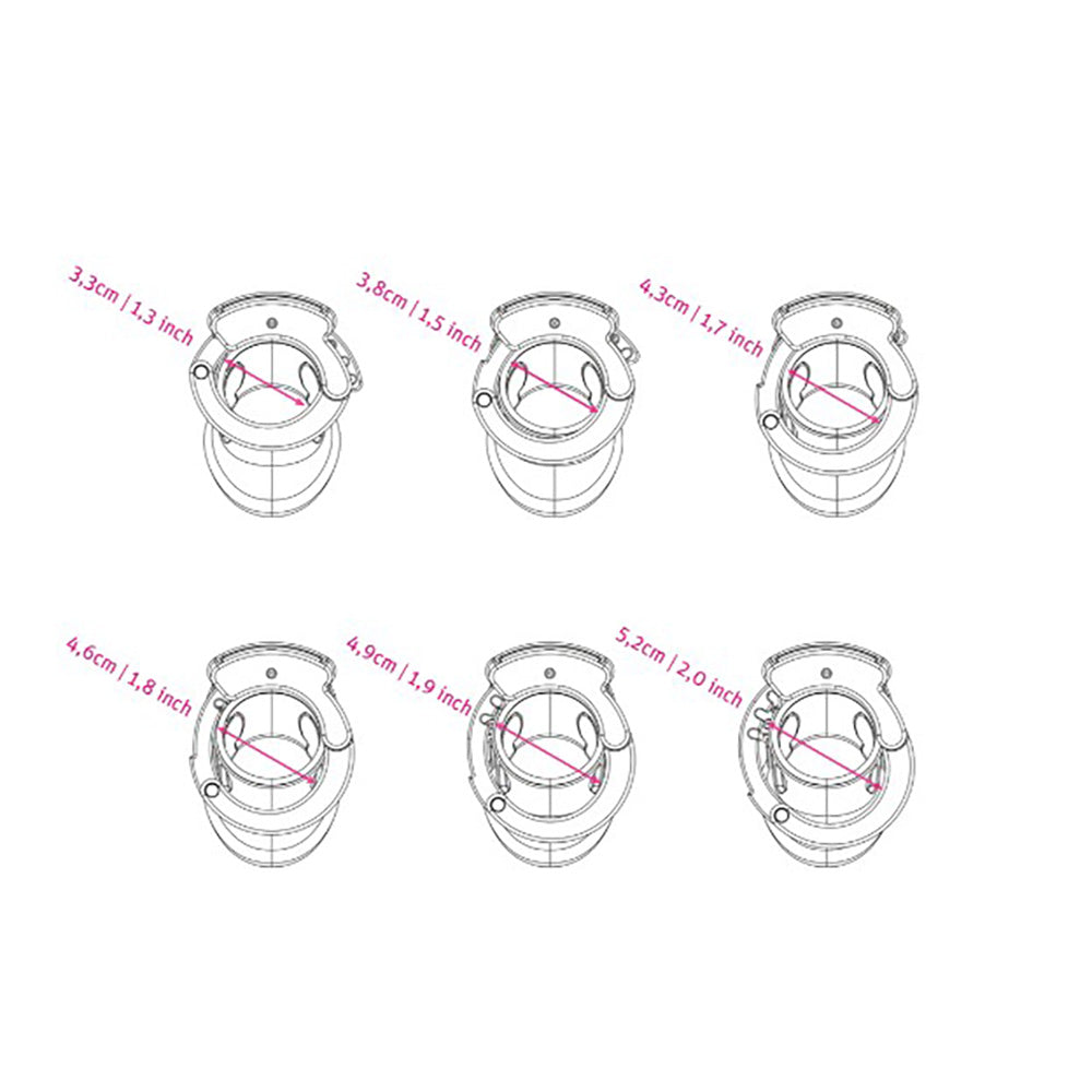 Mystim Pubic Enemy No 2 Cock Cage (E‑Stim, Adjustable) - MY6215