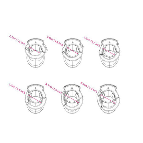 Mystim Pubic Enemy No 2 Cock Cage (E‑Stim, Adjustable) - MY6215