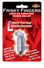 Hott Products Frisky Finger Light-Up Finger Vibe — Clear - HTP2706